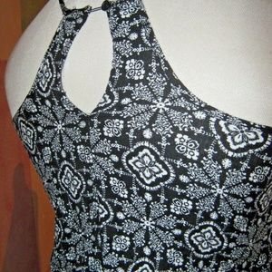 Mossimo Supply Co. Tops - Black White Floral Gypsy Boho Crochet Lace Tank XS Mossimo Supply Co. Tops - Black White Floral Gypsy Boho Crochet Lace Tank XS